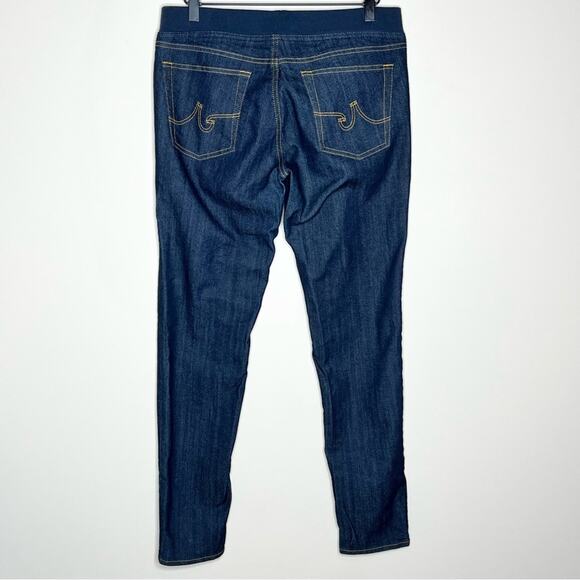 AG ADRIANO GOLDSCHMIED the Tights Dark Wash Pull On Elastic Skinny Jeans Size 31 - Picture 3 of 5